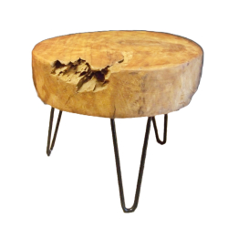 Stół Stolik kawowy Plaster drewna TEAK 50cm